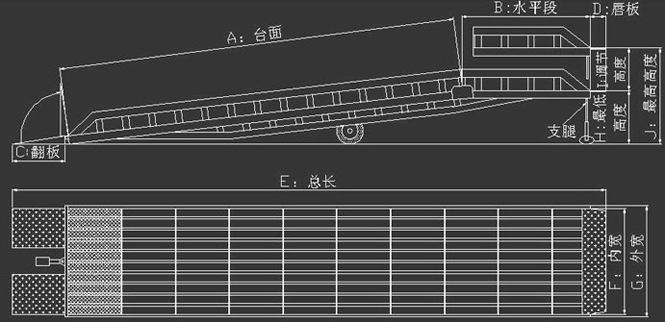 移动登车桥图纸 移动登车桥图纸