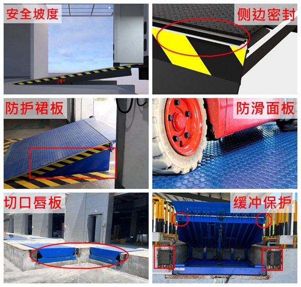 液压登车桥的安全防护 液压登车桥的安全防护
